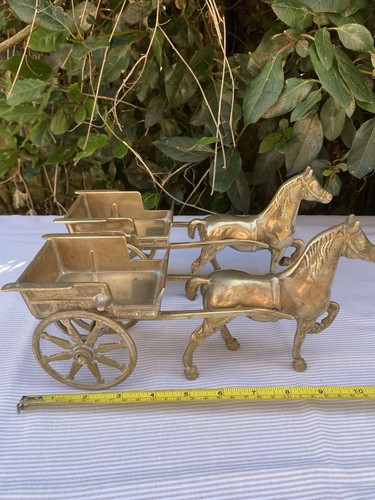 Pair vintage solid brass - vintage,