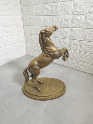 Vintage brass horse figure - vintage,