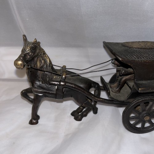 Vintage heavy brass horse - vintage,