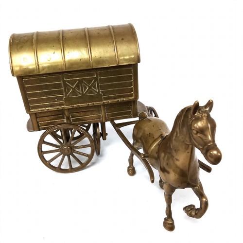 Brass horse and - horse,