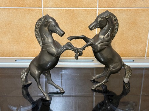 Vintage brass horse solid - vintage,