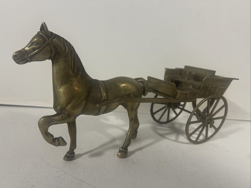 Vintage brass horse - vintage,