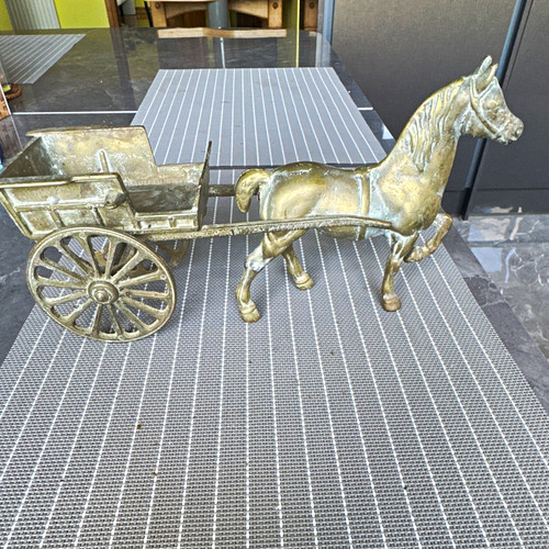 Antique vintage brass - vintage, horse