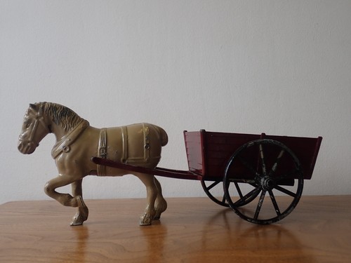 Vintage painted brass - horse, &