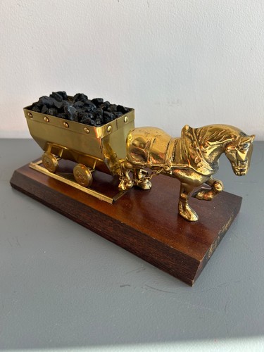 Old vintage brass - brass, horse