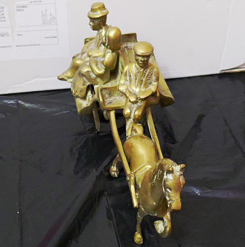 Antique horse drawn cart - horse-drawn,