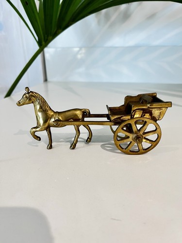 Vintage solid brass - vintage, horse