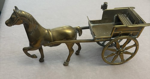 Vintage brass horse - vintage,