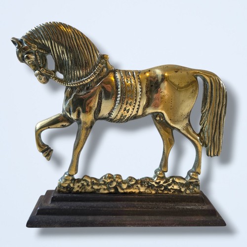 Heavy brass horse decorative - heavy,
