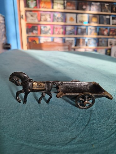 Metal ornamental horse and - ornamental,
