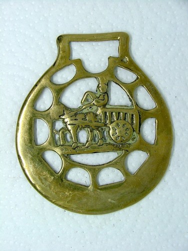 Horse brass cart farmer - horse,
