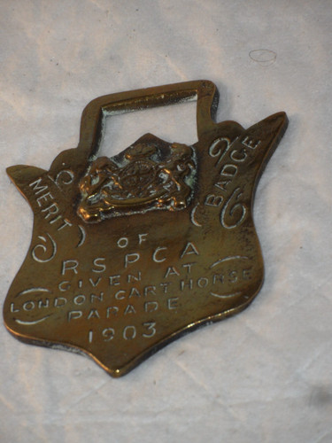 Horse brass rare rspca london - rare,