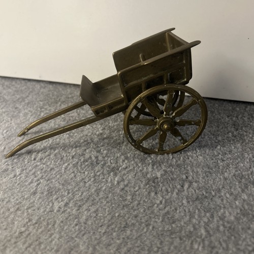 Vintage brass working horse - vintage,