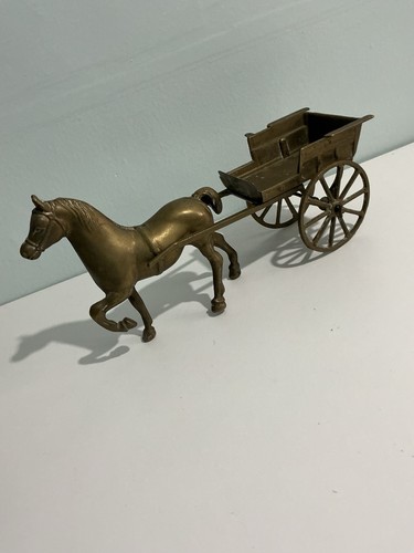 Vintage retro brass horse - retro,