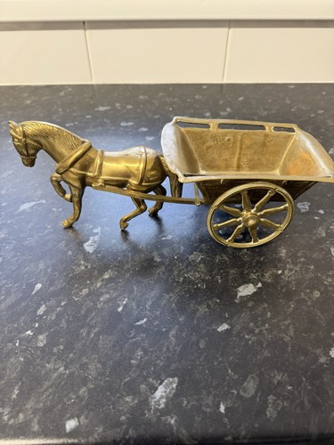 Vintage brass horse - vintage,