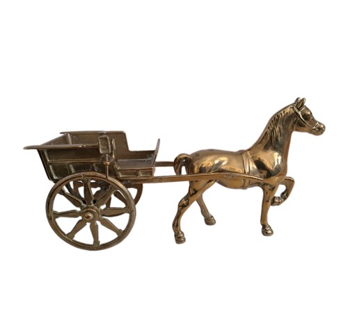 Vintage brass horse - vintage,