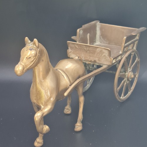 Vintage brass horse - , and