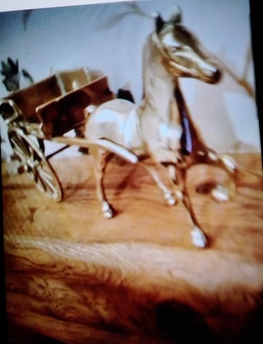 Vintage brass horse - vintage,