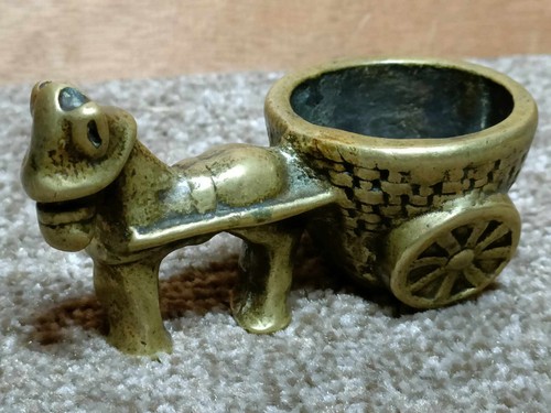 Cute heavy brass horse and - heavy,