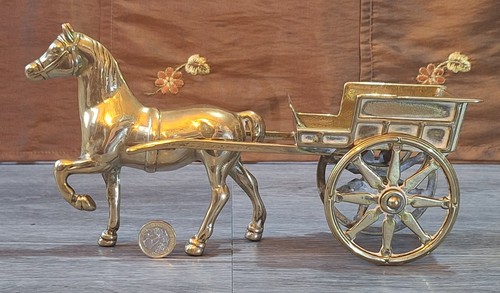 Vintage solid brass horse - solid,