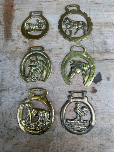 Vintage horse brasses - 6,