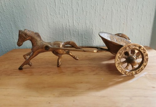 Bronze horse and cart - bronze,