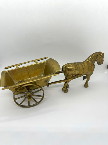 Vintage solid brass - solid, horse
