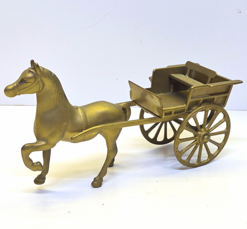 Vintage solid brass - solid, horse