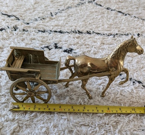 Vintage solid brass horse - vintage, and