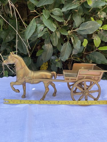 Vintage solid brass horse - solid,
